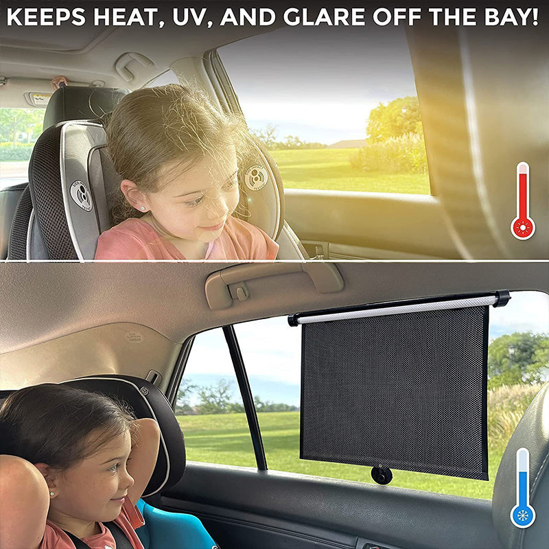 Pare-soleil à rouleau de fenêtre rétractable pour voiture et chambre