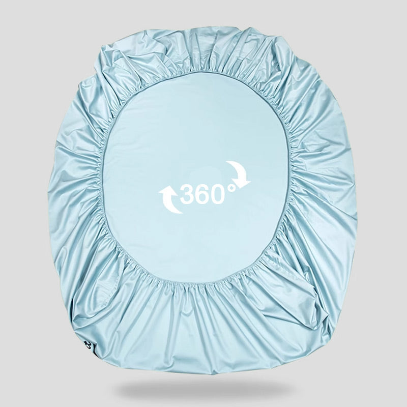 Drap-housse de lit soyeux rafraîchissant par glace d'été, housse d'oreiller