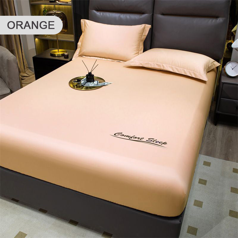 Drap-housse de lit soyeux rafraîchissant par glace d'été, housse d'oreiller