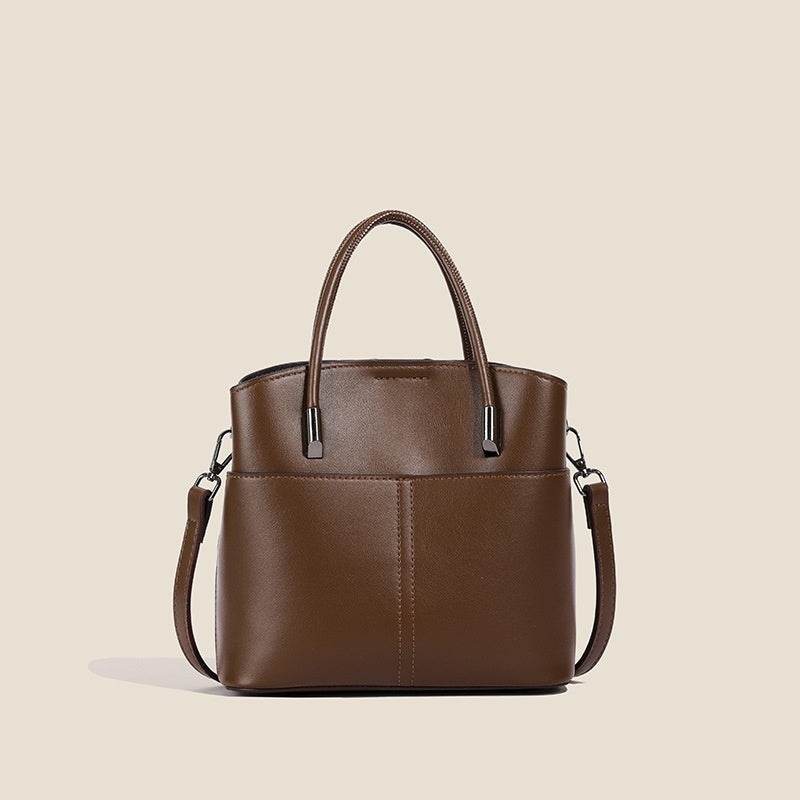 Sac à Main et à Bandoulière Rétro en Cuir pour Femmes