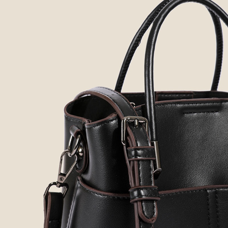 Sac à Main et à Bandoulière Rétro en Cuir pour Femmes