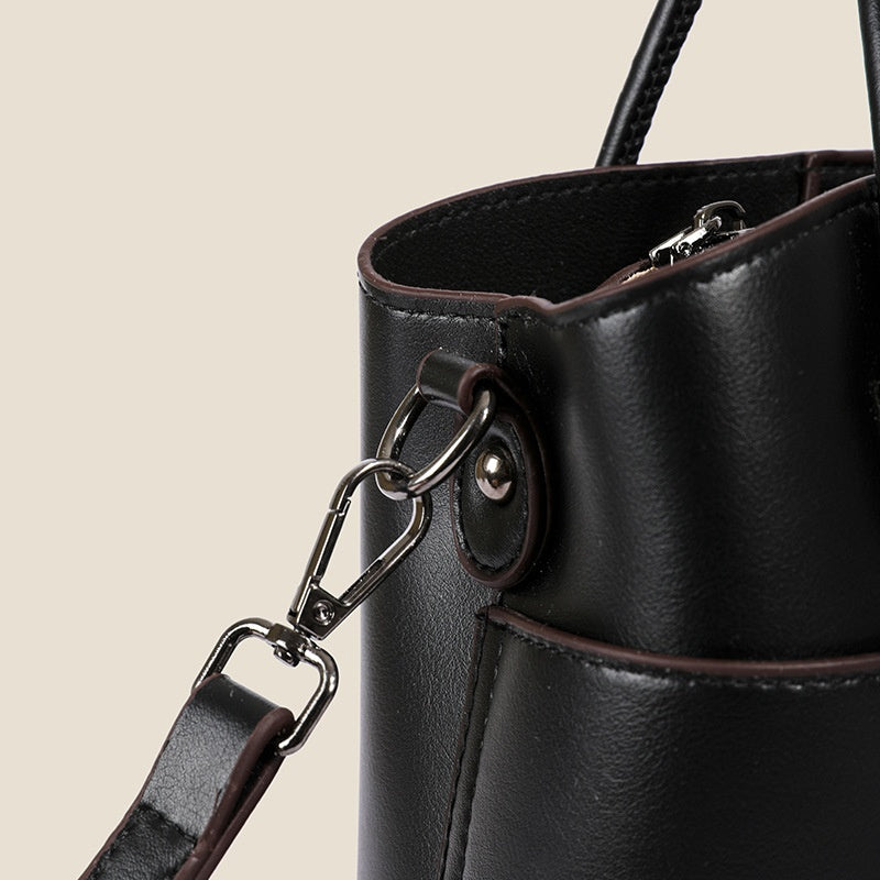 Sac à Main et à Bandoulière Rétro en Cuir pour Femmes
