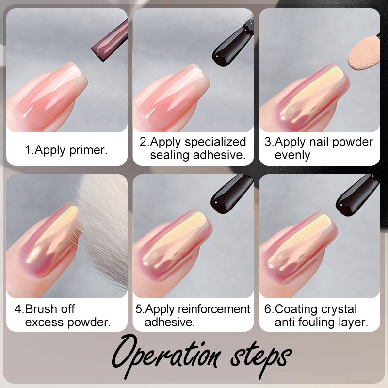 2024 Nouvelles mises à jour🌈Poudre à ongles effet miroir chromé