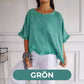 Haut d'Été en Coton et Lin à Coupe Ample