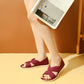 [EU36-40] Sandales plates confortables de couleur unie avec nœud
