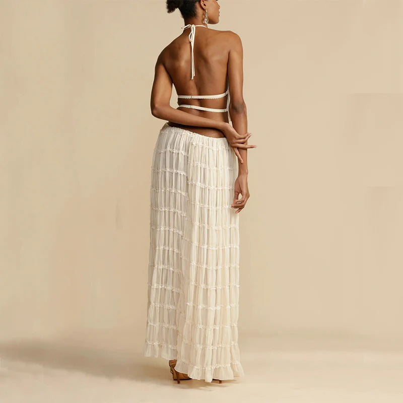 Ensemble jupe maxi 2 pièces pour femmes