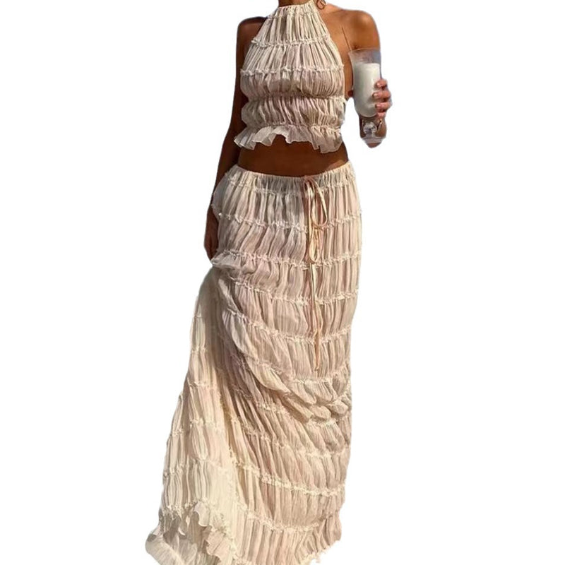 Ensemble jupe maxi 2 pièces pour femmes