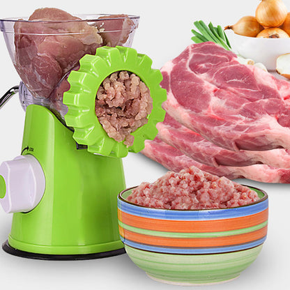 Machine à saucisses à manivelle avec hachoir à viande intégré