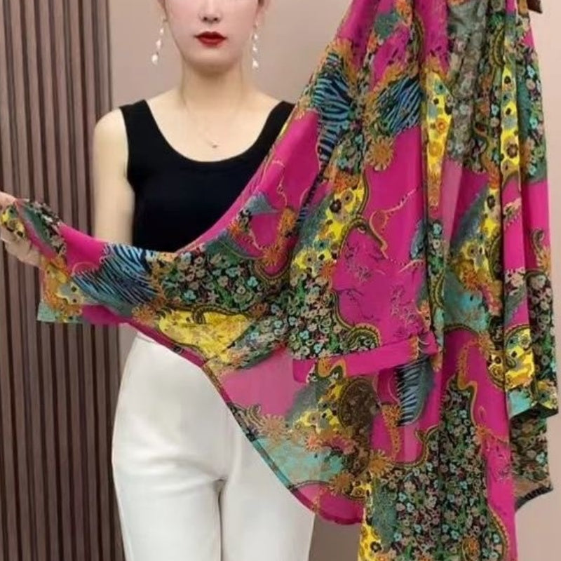 ✨Promotion saisonnière prix le plus bas🌸Chemise fine en mousseline de longueur moyenne pour femmes