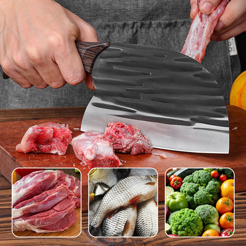 Couteau de cuisine en acier inoxydable avec manche ergonomique🎁