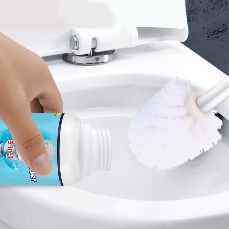Poudre de nettoyage 3-en-1 pour éliminer les taches des toilettes