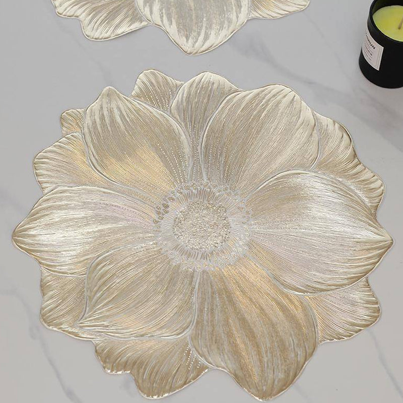 Set de Table Lavable et Résistant à la Chaleur en Forme de Lotus