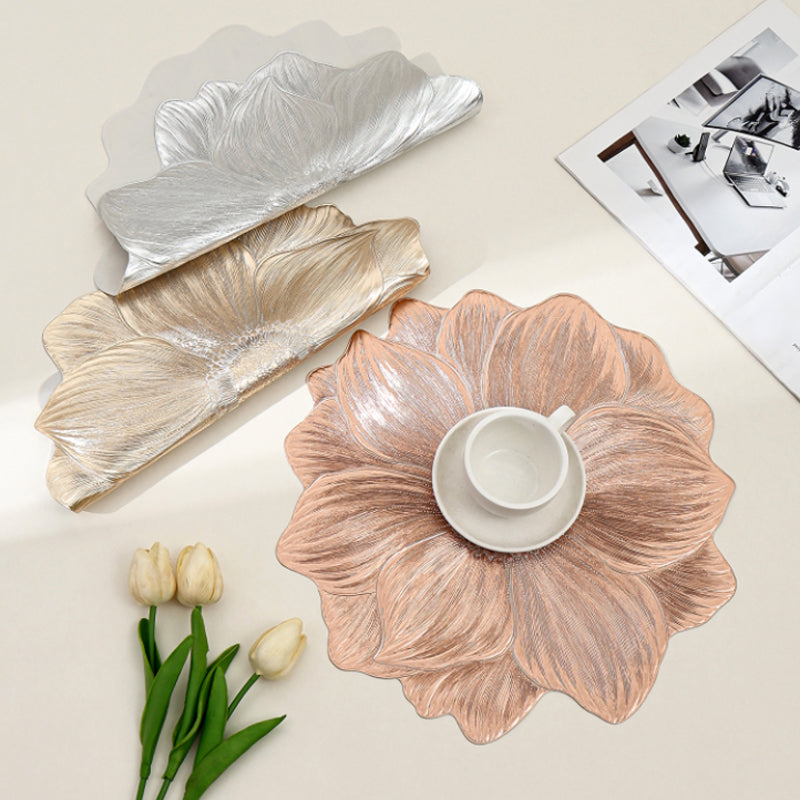Set de Table Lavable et Résistant à la Chaleur en Forme de Lotus