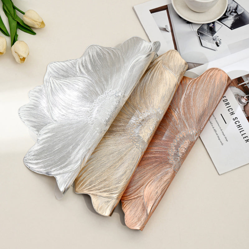 Set de Table Lavable et Résistant à la Chaleur en Forme de Lotus