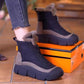 Bottes de neige à fermeture éclair pour femmes, imperméables et antidérapantes