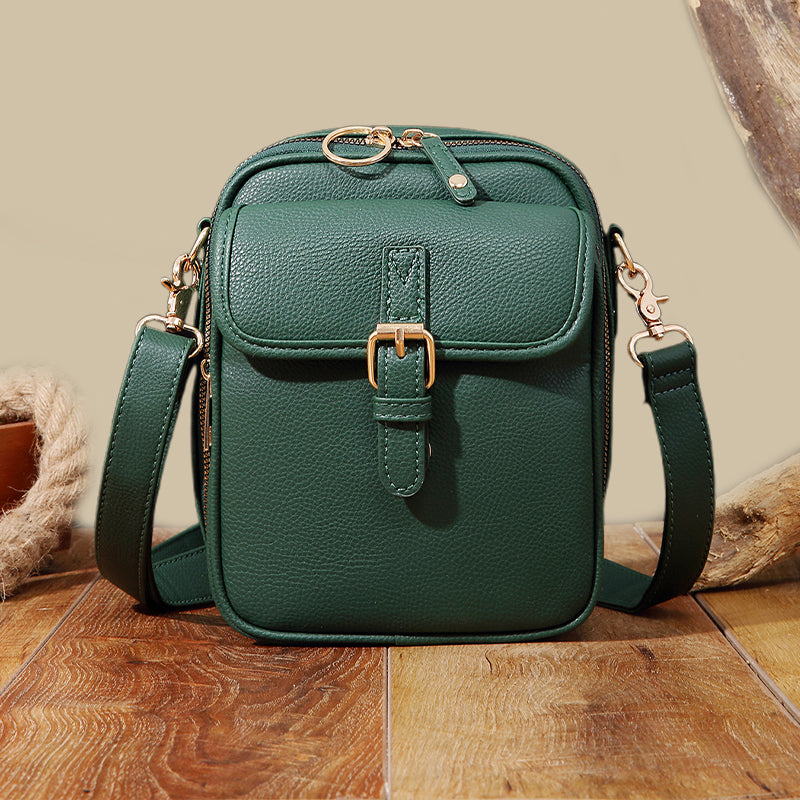 ✨Élégance intemporelle : Sac messager vintage de grande capacité