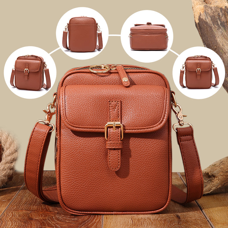 ✨Élégance intemporelle : Sac messager vintage de grande capacité