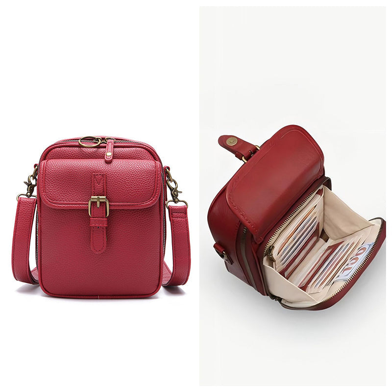 ✨Élégance intemporelle : Sac messager vintage de grande capacité