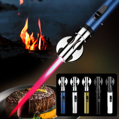 Briquet Torche à Flamme à Gaz Réglable et Remplissable Coupe-Vent