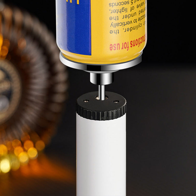 Briquet Torche à Flamme à Gaz Réglable et Remplissable Coupe-Vent