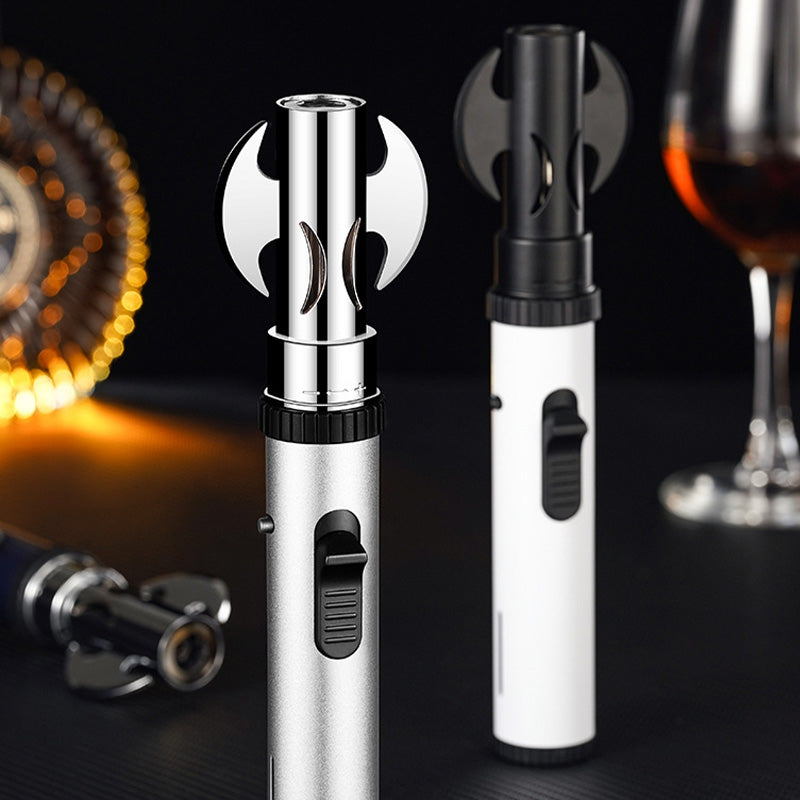 Briquet Torche à Flamme à Gaz Réglable et Remplissable Coupe-Vent