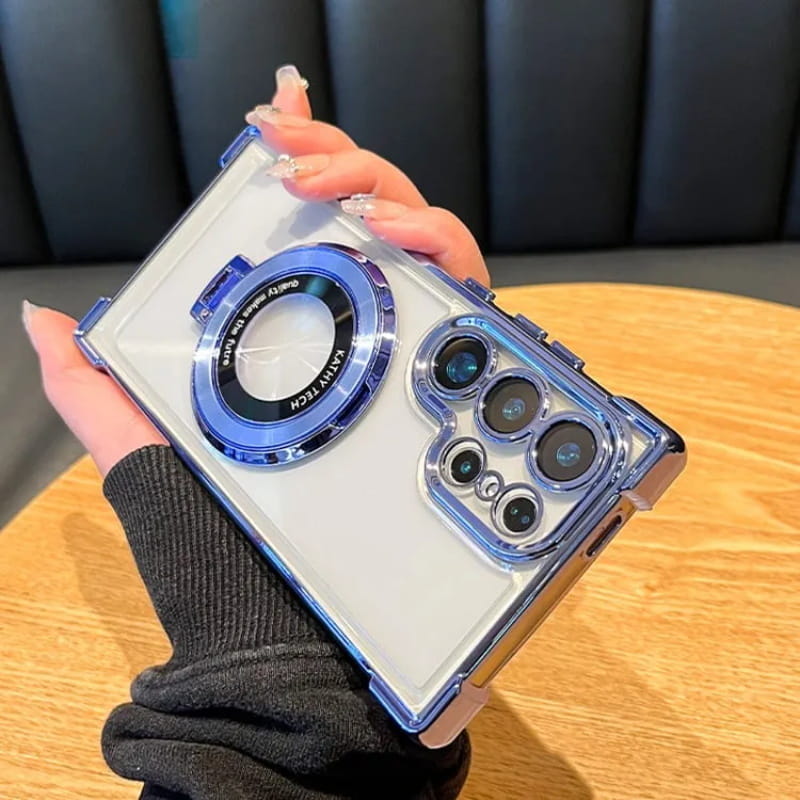 Etui de téléphone anti-chute avec anneau invisible pour Samsung