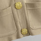 Ensemble de 2 Pièces de Pull à Boutons et Pantalon à Jambes Larges pour Femmes