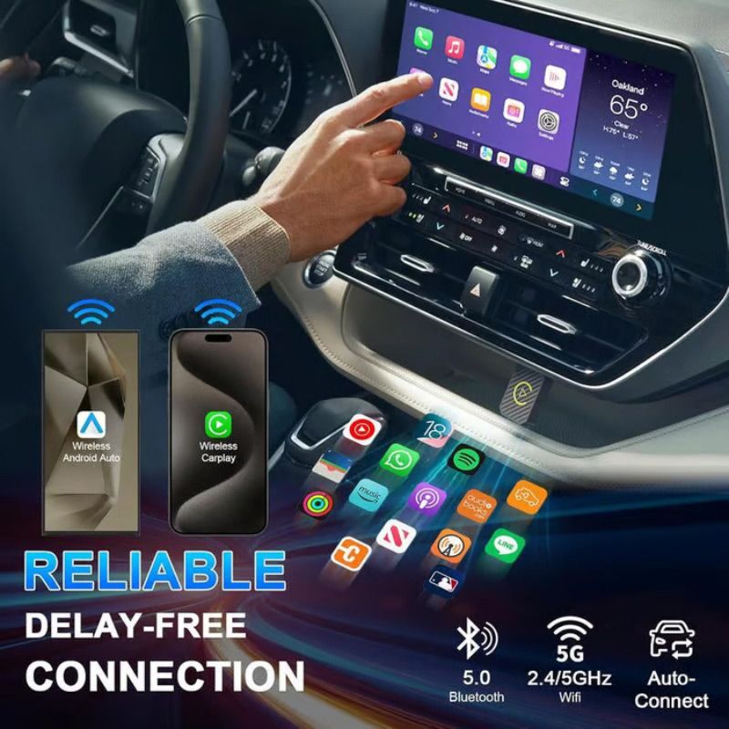 🥰2025 Nouvelle mise à niveau✨ Adaptateur Carplay sans fil d'interconnexion embarquée