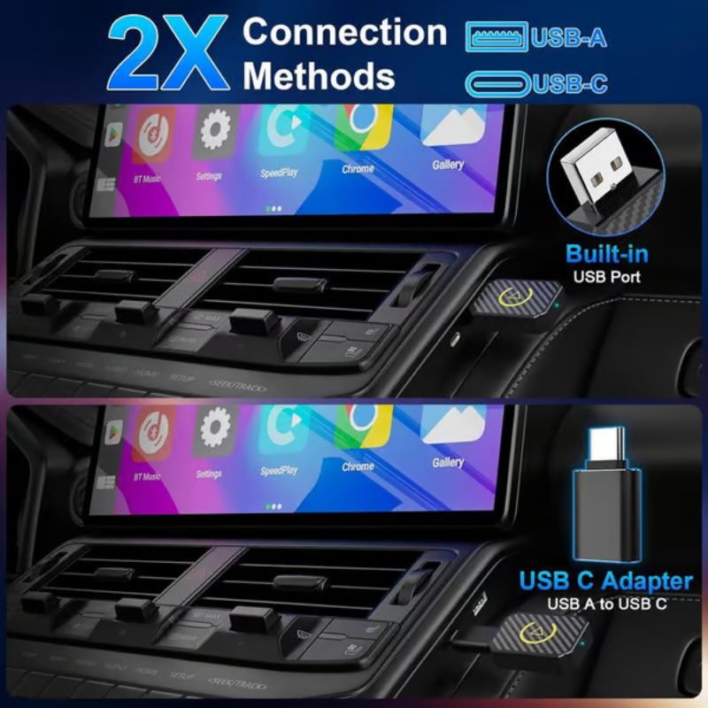 🥰2025 Nouvelle mise à niveau✨ Adaptateur Carplay sans fil d'interconnexion embarquée