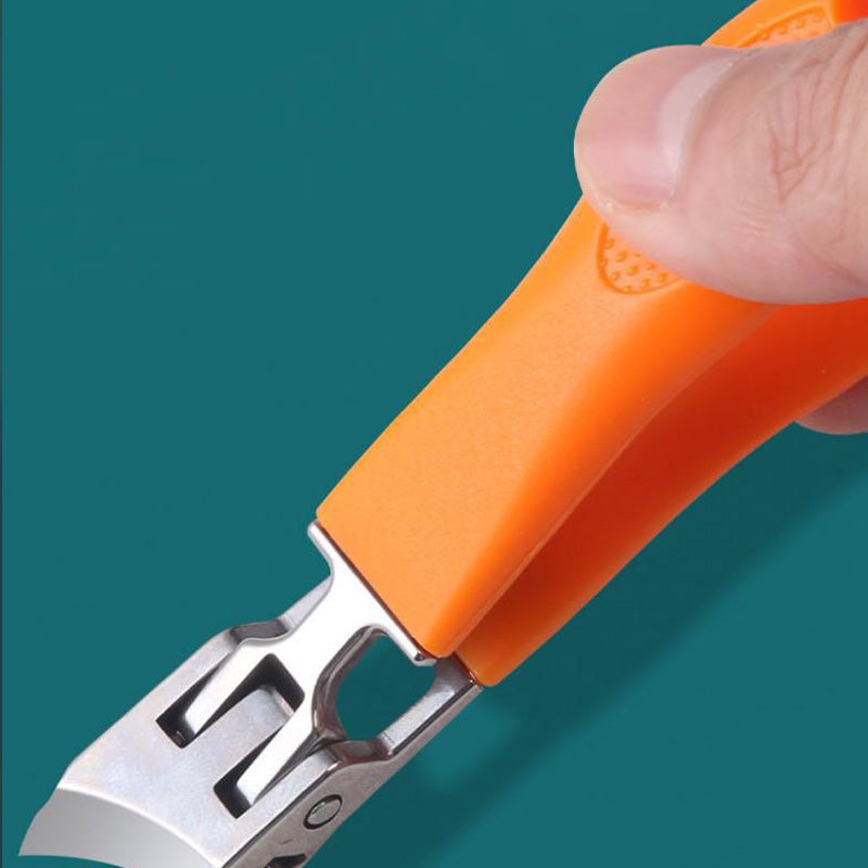 🎉Achetez-en 1 obtenez-en 1 gratuitement🎉Coupe-ongles incliné à large ouverture de mâchoire et anti-éclaboussures