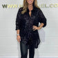 Blouse à Paillettes à Coupe Ample Tendance pour Femmes
