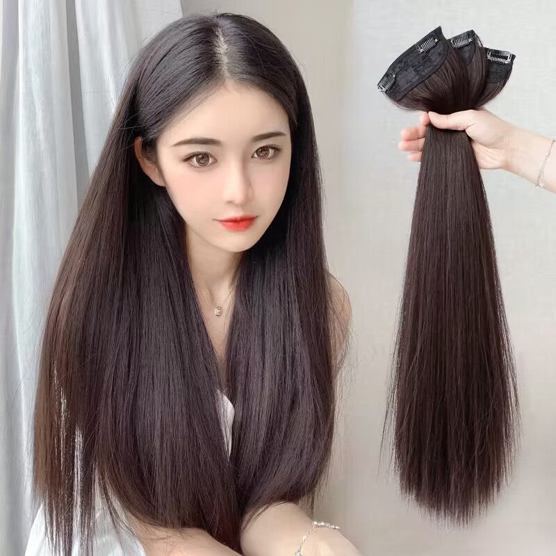 Extension de cheveux à clip en forme de U pour femmes