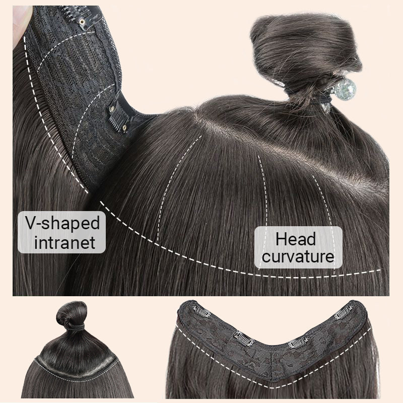 Extension de cheveux à clip en forme de U pour femmes