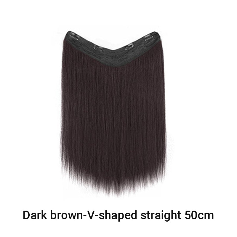 Extension de cheveux à clip en forme de U pour femmes