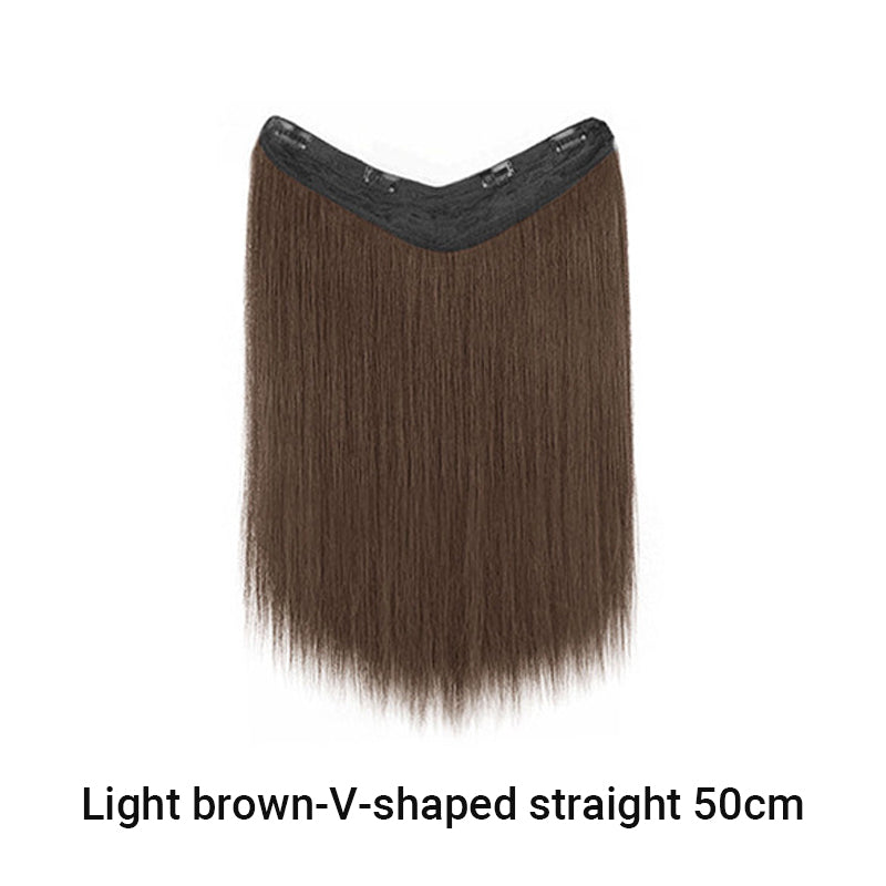 Extension de cheveux à clip en forme de U pour femmes