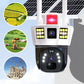 🔥Vente à chaud🔥Caméra de surveillance solaire intelligente à 360° avec moniteur à triple écran