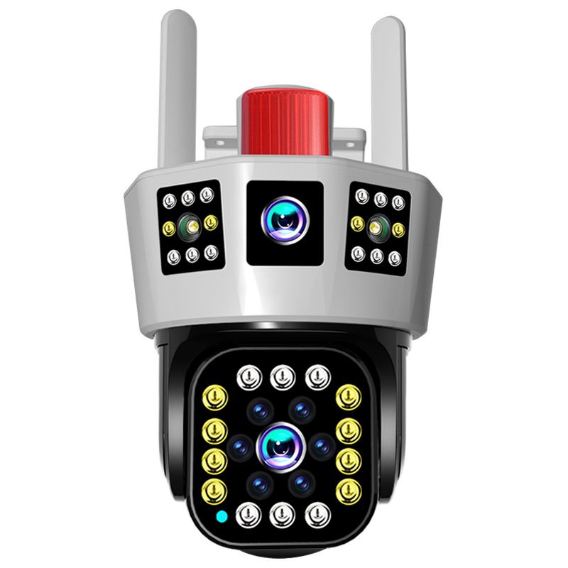 🔥Vente à chaud🔥Caméra de surveillance solaire intelligente à 360° avec moniteur à triple écran