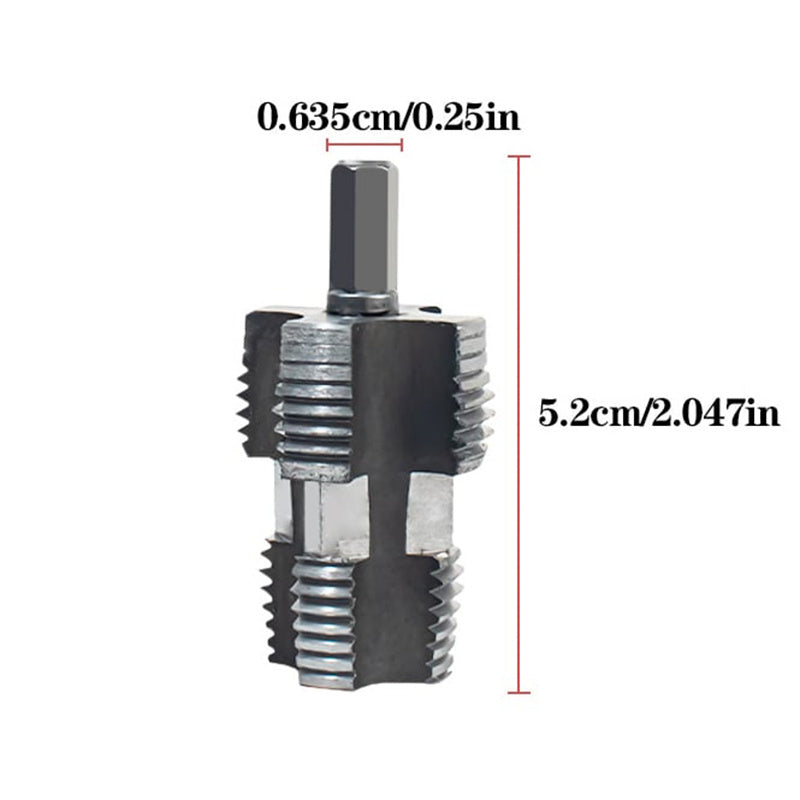 Robinet 20/25mm pour PPR PPE avec tige hexagonale