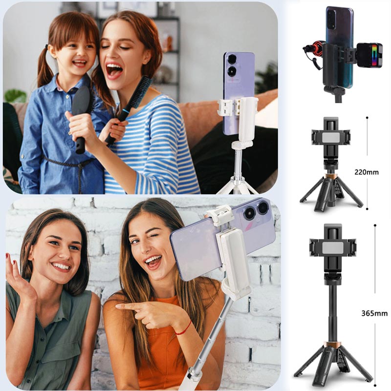 💖50% de réduction pour une durée limitée💖⏳Bâton de selfie Bluetooth pliable de poche avec trépied intégré