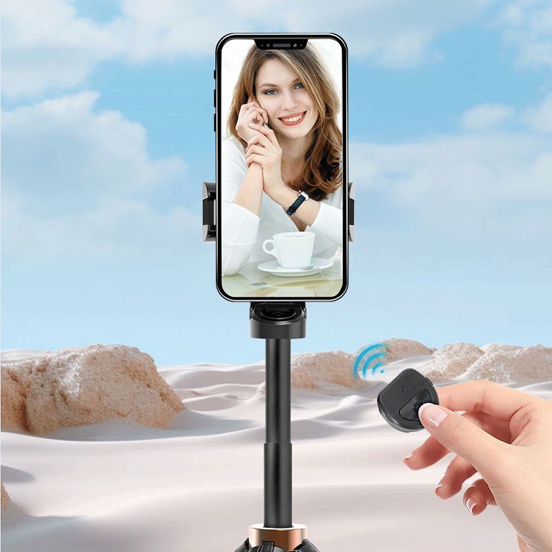 💖50% de réduction pour une durée limitée💖⏳Bâton de selfie Bluetooth pliable de poche avec trépied intégré