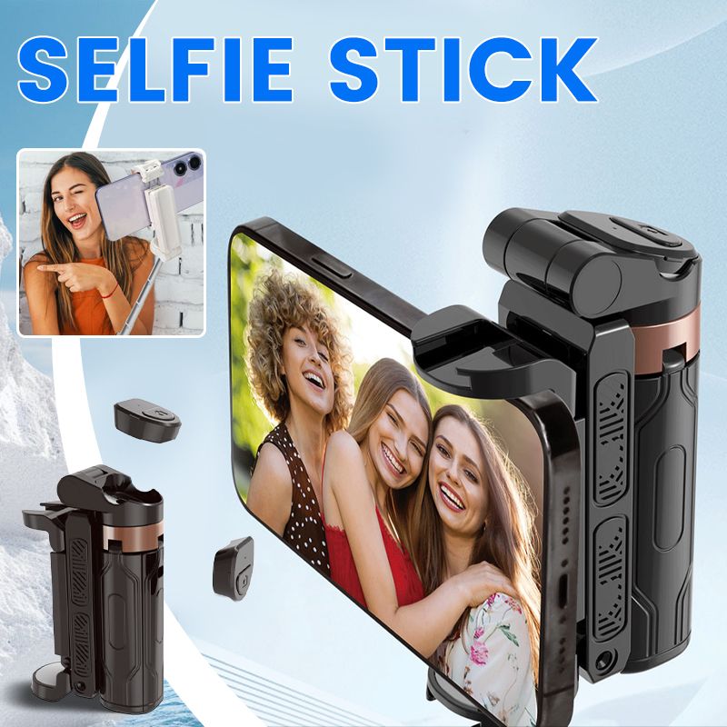💖50% de réduction pour une durée limitée💖⏳Bâton de selfie Bluetooth pliable de poche avec trépied intégré