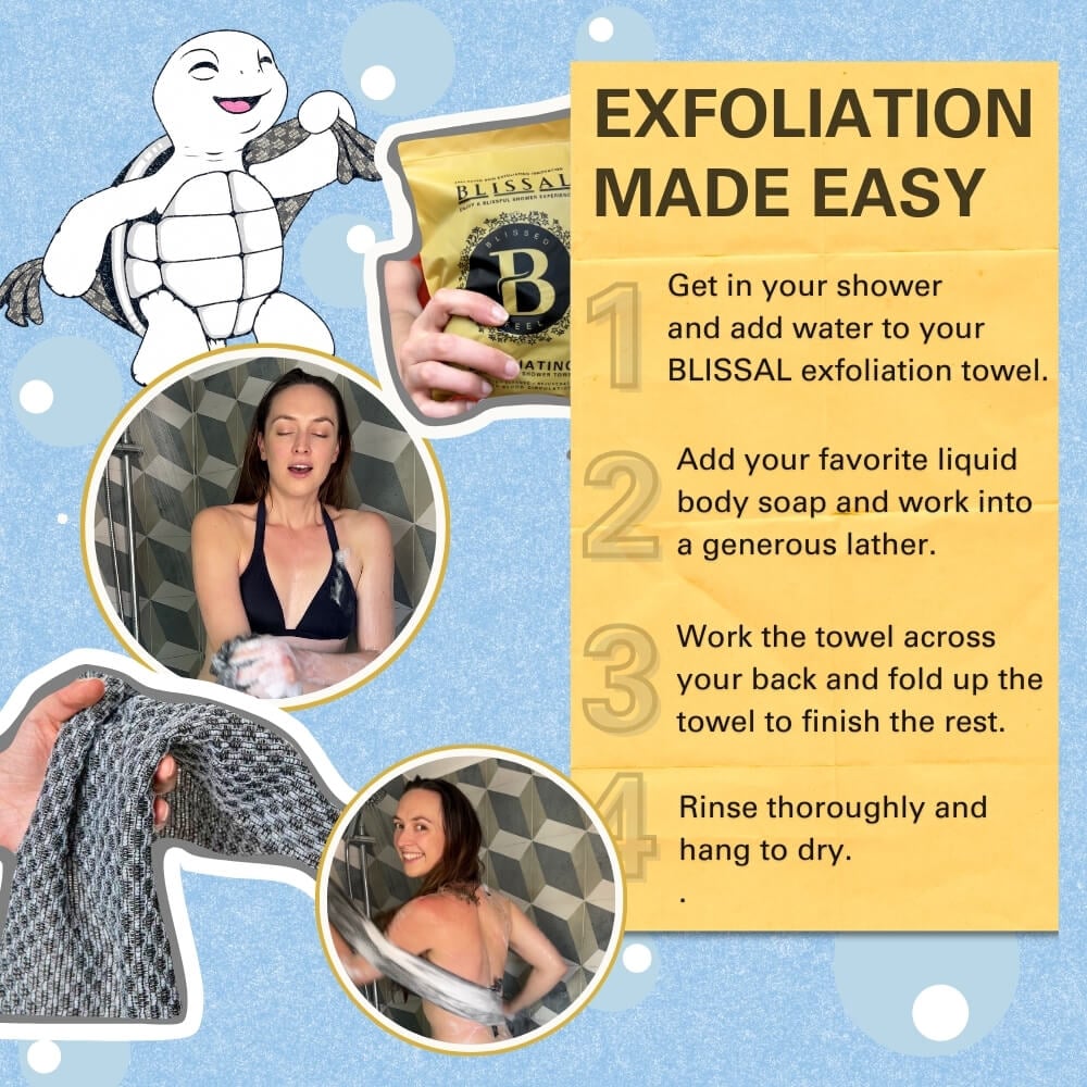 🔥49% de réduction🧼Serviette de douche exfoliante antibactérienne🚿