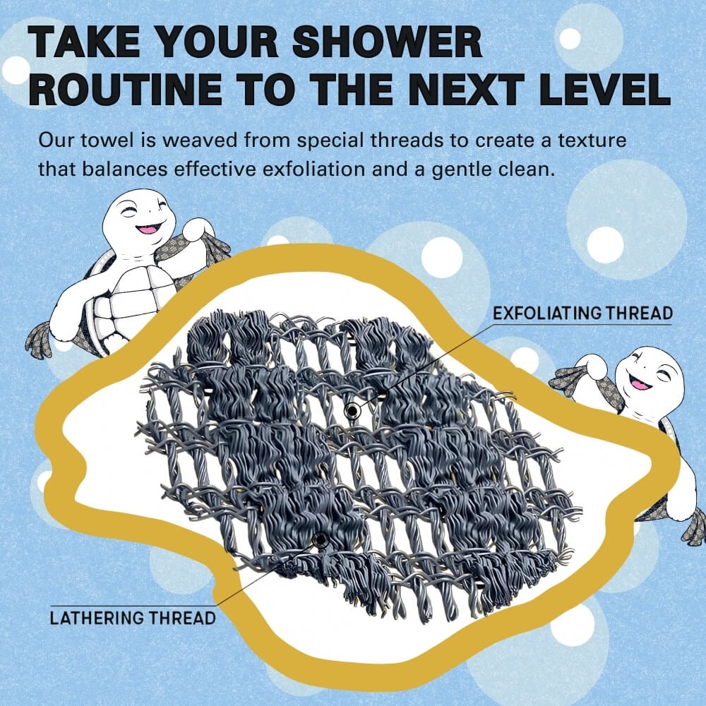 🔥49% de réduction🧼Serviette de douche exfoliante antibactérienne🚿