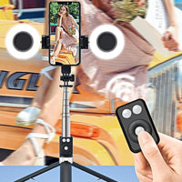 🎁Vente à chaud 50% de réduction Nouvelle canne à selfie rétractable et trépied polyvalent pour téléphone portable