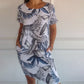 🌸Vente de Printemps🌸 Robe Imprimée Décontractée Avec Poches