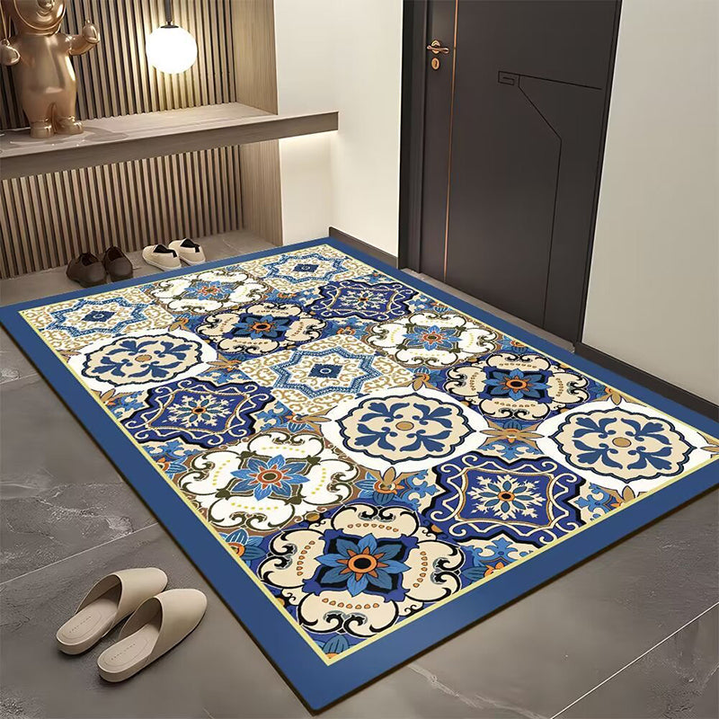 Tapis de porte géométrique bohème pour l'entrée