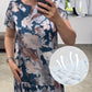 👗Début de l'été Nouveau✨Robe ample à col rond et manches courtes à fleurs