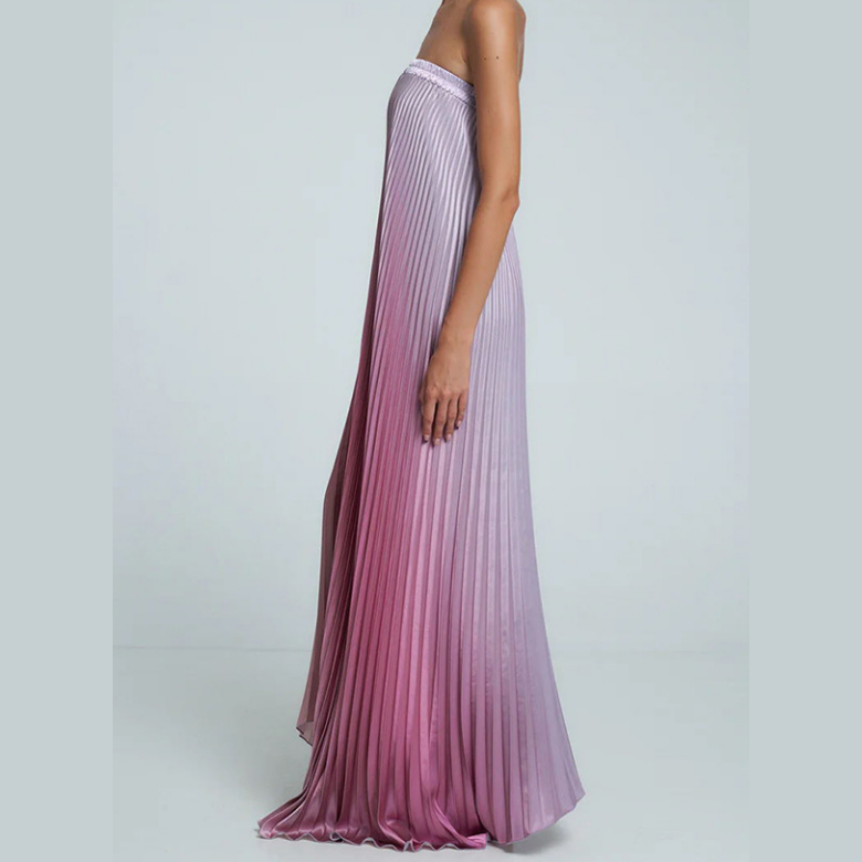 💕Robe de soirée bustier à plis dégradés