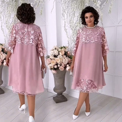 ⏳Réduction limitée de 50%🎁Robe en tulle doux et en dentelle superposée