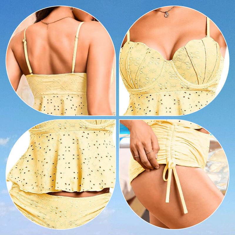 💖VENTE CHAUDE 49% DE RÉDUCTION💖 Maillots de bain femme Tankini Push-Up avec Boyshort